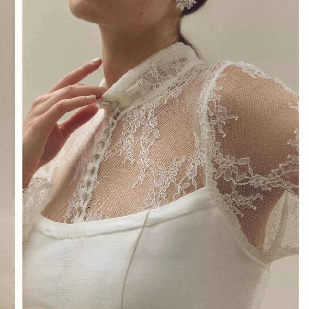 Anthropologie White Lace Dress - Picture 4 of 7